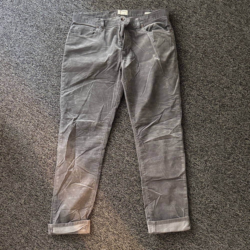 Todd Snyder Charcoal Slim Fit Cords